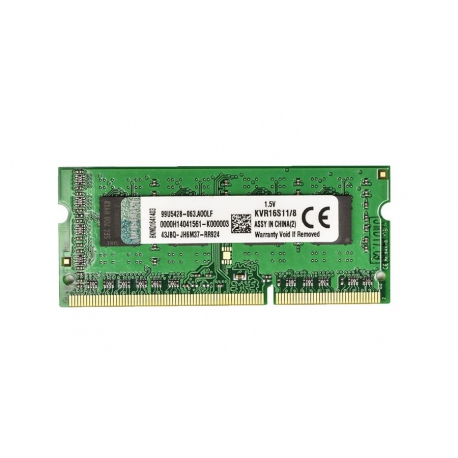 رم لپ تاپی کینگستون DDR3 1600 ظرفیت 8 گیگابایت
