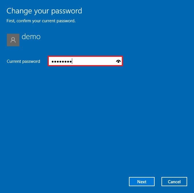 change password 3