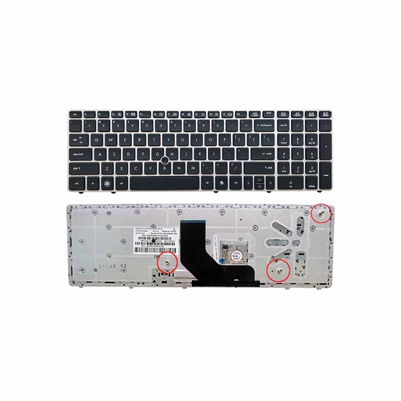 EliteBook 8560B کیبورد لپ تاپ اچ پی HP EliteBook 8560b ،8560w،8570p